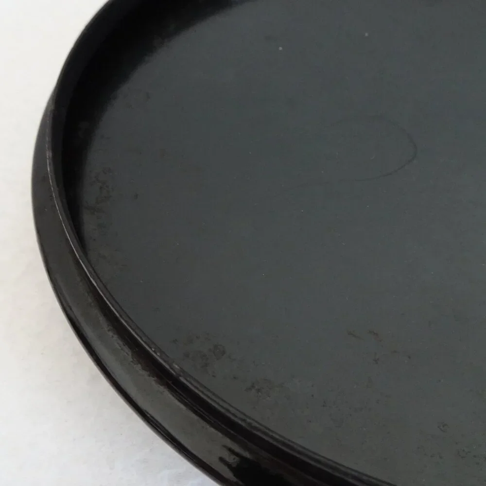Black Dansk International 3 Quart Enamel Casserole Pot w/Lid Dutch Oven